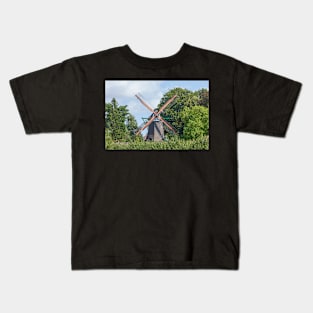 Windmill, mill, Bergedorf, Hamburg Kids T-Shirt